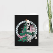 Carte Fun Christmas Sorta Merry Sorta Scandale Skeleton  (Devant)