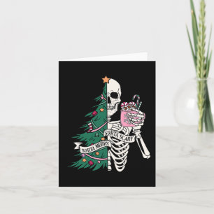 Carte Fun Christmas Sorta Merry Sorta Scandale Skeleton