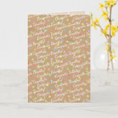 Carte Fun Colorful Dotée Toute Occasion Félicitations (Fleur jaune)