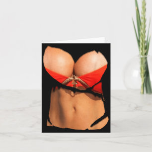 Carte Fun Corps de Bikini et Costume Faux