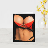 Carte Fun Corps de Bikini et Costume Faux (Fleur jaune)