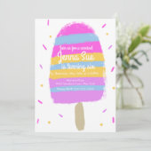 Carte Fun Crème de glace à la main fêté à la main (Debout devant)