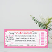 Carte Fun Custom Valentine's Day Card comme bon cadeau (Debout devant)