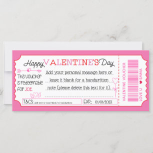 Carte Fun Custom Valentine's Day Card comme bon cadeau