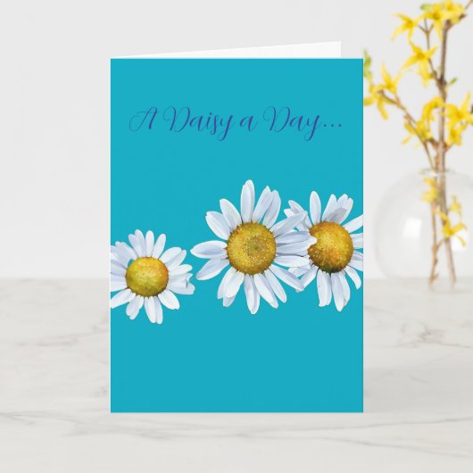 Carte Fun Daisy Birthday Card (Fleur jaune)