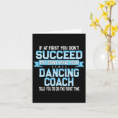 Carte Fun Dancing Coach Cadeau Danser Fundy Danser Dire (Fleur jaune)