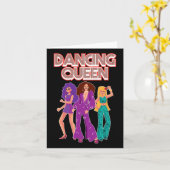 Carte Fun Dancing Queen Disco Dance Club Party 1970s Gif (Fleur jaune)