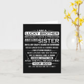 Carte Fun De Noël Pour Frère De Soeur 1 (Fleur jaune)