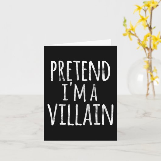 Carte Fun Easy Lazy Halloween PRÉTEND JE SUIS UN COÛT VI (Fleur jaune)