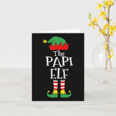 Carte Fun Elf Noël Pyjama famille (Fleur jaune)