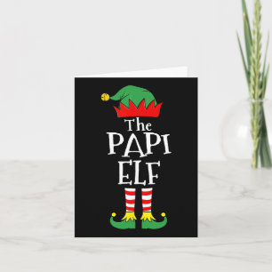 Carte Fun Elf Noël Pyjama famille
