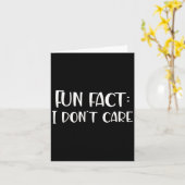 Carte Fun Fact I Don't Care (Fleur jaune)
