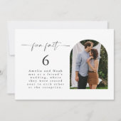 Carte Fun Fact Mariage Numéro de la photo (Devant)