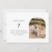 Carte Fun Fact Mariage Numéro de la photo (Devant)