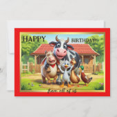 Carte Fun Farm Animaux mignons Anniversaire (Devant)