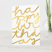 Carte Fun Faux Gold Business Entreprise Joyeux anniversa (Devant)