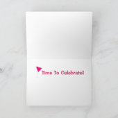 Carte Fun Festive Cocktail Martini verre Anniversaire Bo (Intérieur)