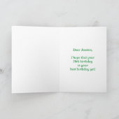 Carte Fun Fireworks + Rainbow Motif "29" Anniversaire # (Intérieur)