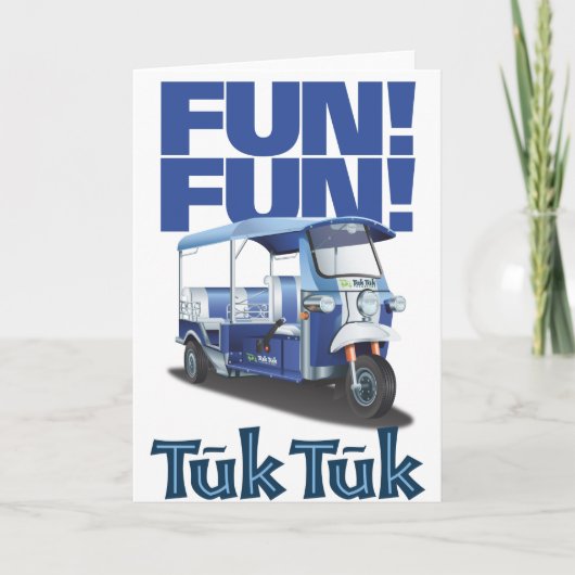 Carte FUN FUN Tuk Tuk (Devant)