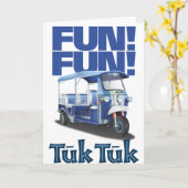 Carte FUN FUN Tuk Tuk (Fleur jaune)