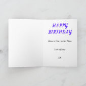 Carte Fun Gin Queen rose Anniversaire (Intérieur)