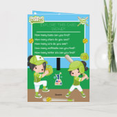 Carte Fun Girls Softball Word Recherche Joyeux Anniversa (Dos)