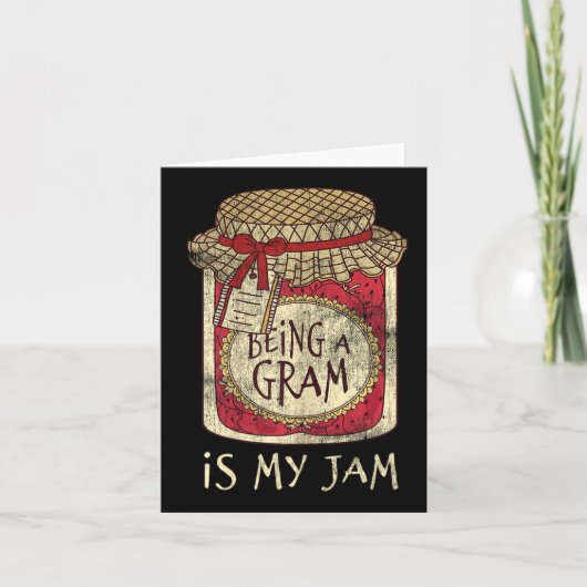 Carte Fun Grandma Cute & Funny Being A Gram Quote (Devant)