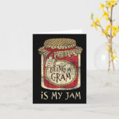 Carte Fun Grandma Cute & Funny Being A Gram Quote (Fleur jaune)