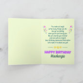 Carte FUN GREEN Joyeux 9e anniversaire Giraffes et ballo (Intérieur)