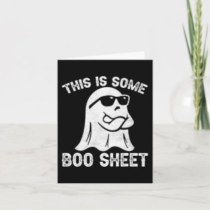 Carte Fun Halloween Boo Ghost Costume Ceci est un certai