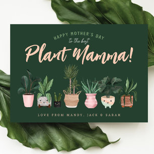 Carte Fun Happy Mother's Day to the best Plante Mamma