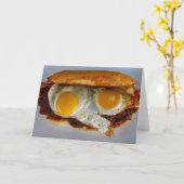 Carte Fun Hot Dog Greeting Card! (Fleur jaune)