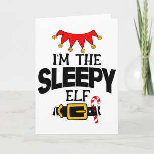 Carte Fun Je Suis Les Costumes De L'Elf Endormi Noël Fam