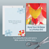 Carte Fun Jigsaw Puzzle "Mock" 12pc Custom Photo B'day