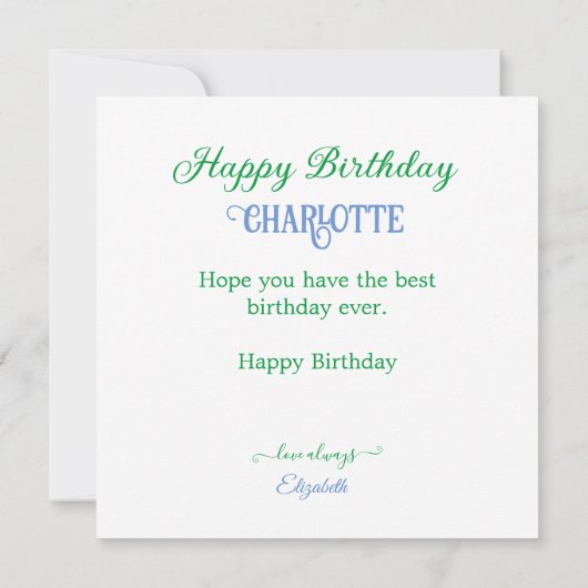 CARTE FUN JUNGLE THEMME ANNIVERSAIRE DE ENFANT LAYER CAK (Dos)