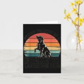 Carte Fun Labrador Drama Dog Pet Lover Parent Mom Dad Bl (Fleur jaune)