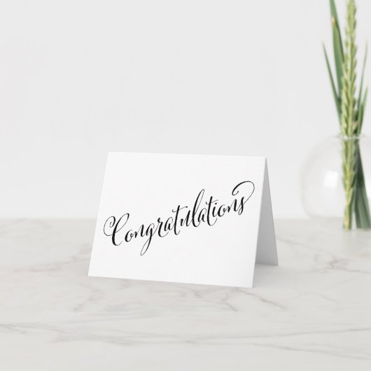 Carte Fun Lettering Festive Félicitations (Devant)
