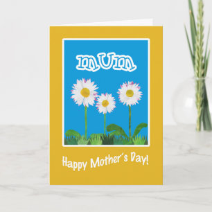 Carte Fun Mother's Day Card for Mum : Daisies