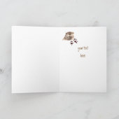 Carte Fun Mother's Day Custom Cute Otter Nature Faune (Intérieur)
