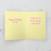 Carte Fun Mutual Birthday Grey Card (Intérieur)