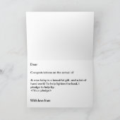 Carte Fun Nouveau Bébé Promdge Card (Intérieur)