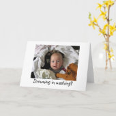 Carte Fun Nouveau Bébé Promdge Card (Fleur jaune)