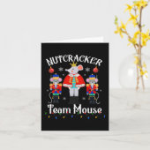 Carte Fun Nutcracker Soldier Jouet de Noël Équipe de dan (Fleur jaune)