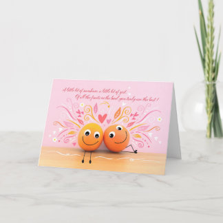Carte Fun Oranges Valentine's Day Card