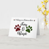 Carte Fun Pet Pis Chien Chat Noël Salutation Noël (Fleur jaune)