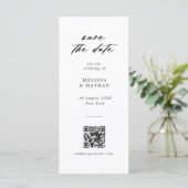 Carte Fun Photobooth Strip QR Code Mariage Enregistrer l (Debout devant)