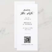 Carte Fun Photobooth Strip QR Code Mariage Enregistrer l (Devant / Derrière)