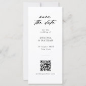 Carte Fun Photobooth Strip QR Code Mariage Enregistrer l (Devant)