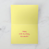 Carte Fun Pink Stripes, Hearts, Rainbow # 29th Birthday (Intérieur)