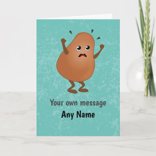 Carte Fun Potato Temper Tantrum - Wirer Spud Custom (Devant)
